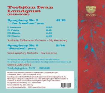 CD Roy Goodman: Symphony No. 2 "...For Freedom" / Symphony No. 9 "Survival"