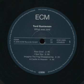 2LP Tord Gustavsen: What Was Said