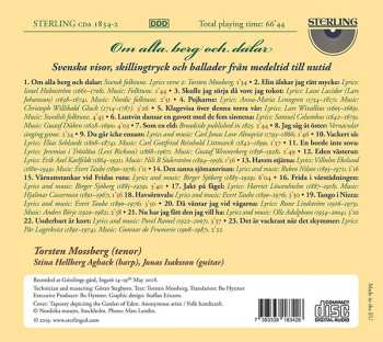 CD Torsten Mossberg: Swedish Songs, Broadsides & Ballads From Medieval To Present