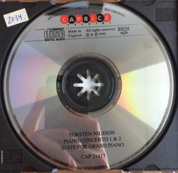 CD Torsten Nilsson: Piano Concerto 1&2 / Suite For Grand Piano