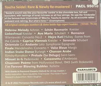 CD Toscha Seidel: Rare And Newly Re-Mastered