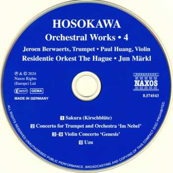 CD Toshio Hosokawa: Orchestral Works • 4