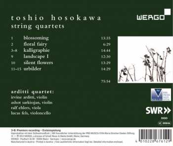 CD Toshio Hosokawa: Silent Flowers - String Quartets