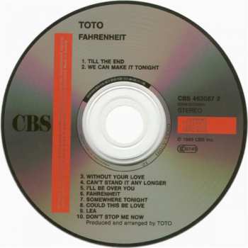 CD Toto: Fahrenheit