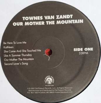 LP Townes Van Zandt: Our Mother The Mountain