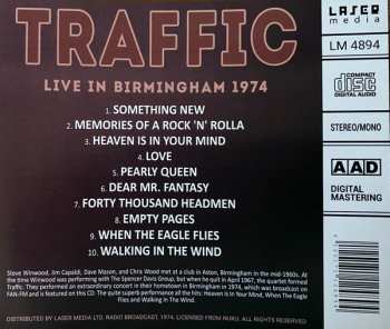 CD Traffic: Live In Birmingham 1974 (Official Radio Broadcast)