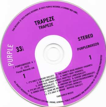 6CD/Doos Trapeze: Don't Stop The Music Complete Recordings Vol 1 1970 - 1992
