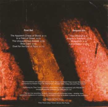 CD Travis & Fripp: Live At Coventry Cathedral