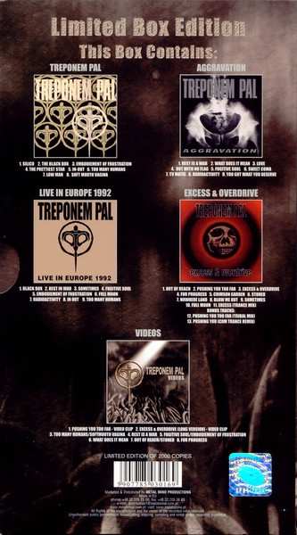 4CD/DVD/Doos Treponem Pal: Furytales LTD | DIGI