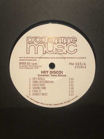 LP Trevor Bastow: Hey Disco!