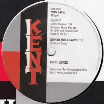 Album Trini Lopez: Sinner Not A Saint / No Puppy Love