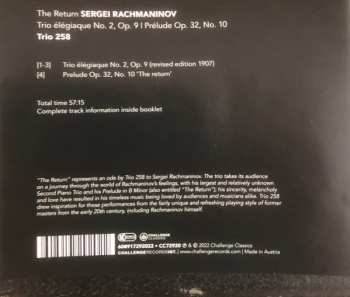 CD Sergei Vasilyevich Rachmaninoff: The Return