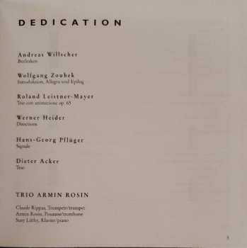 CD Andreas Willscher: Dedication