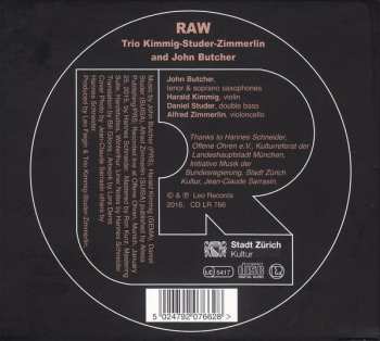 CD Trio Kimmig-Studer-Zimmerlin: Raw