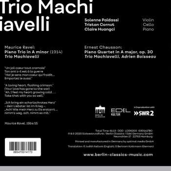 CD Maurice Ravel: Ravel & Chausson