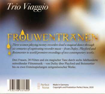CD Trio Viaggio: Frouwen Tränen: Love And Loss, Esteem And Exile