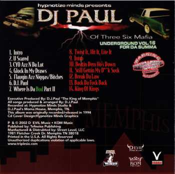 CD Three 6 Mafia: Underground Vol. 16 - For Da Summa (Dragged & Chopped)