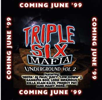 CD Three 6 Mafia: Underground Vol. 1 (1991-1994)