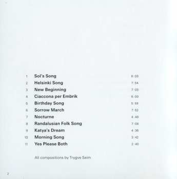 CD Trygve Seim: Helsinki Songs