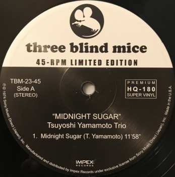 2LP Tsuyoshi Yamamoto Trio: Midnight Sugar LTD