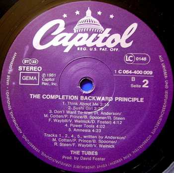 LP The Tubes: The Completion Backward Principle
