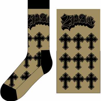 Merch Tupac: Enkelsokken Crosses