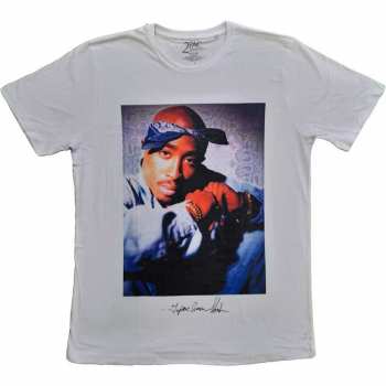 Merch Tupac: T-shirt Blue Sjaal 