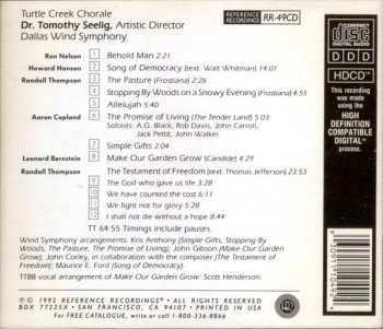 CD Dallas Wind Symphony: Testament - American Music For Male Chorus And Band