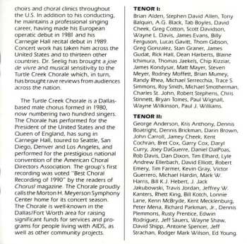 CD Dallas Wind Symphony: Testament - American Music For Male Chorus And Band