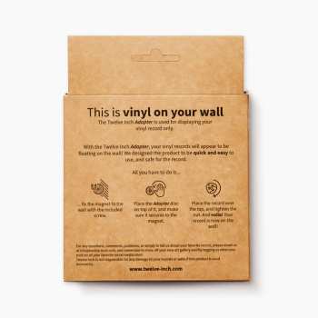 Audiotechnica Twelve Inch Adapter Vinyl Wall display