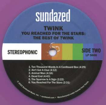 LP Twink: The Best Of Twink: You Reached For The Stars CLR