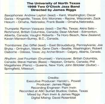 CD University Of North Texas Two O'Clock Lab Band: A Salute To Benny Carter