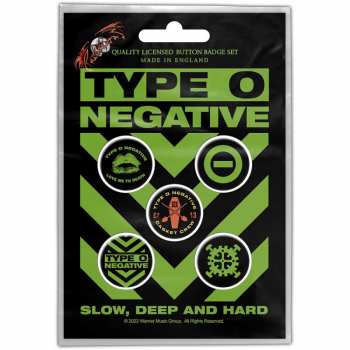 Merch Type O Negative: Set Badges Slow, Deep & Hard