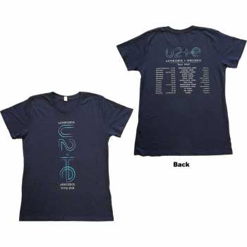 Merch U2: Dámské Tričko I+e 2018 Tour Dates S