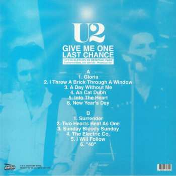 LP U2: Give Me One Last Chance: Live In Glen Helen Regional Park San Bernardino, May 30th 1983 - FM Broadcast CLR
