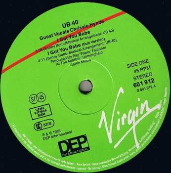 LP UB40: I Got You Babe