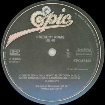LP/SP UB40: Present Arms