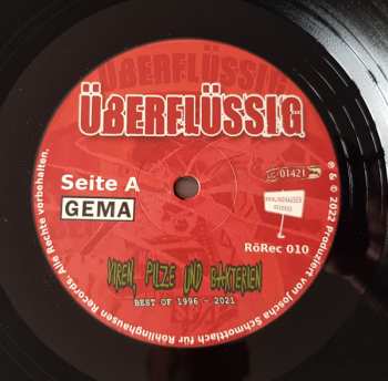 LP/CD Überflüssig: Viren, Pilze Und Bakterien - Best Of 1996 - 2021 NUM | LTD