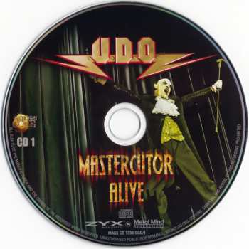2CD/DVD U.D.O.: Mastercutor Alive LTD | DIGI