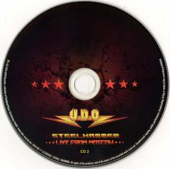 2CD/DVD U.D.O.: Steelhammer - Live From Moscow DIGI