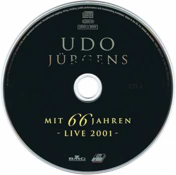 2CD Udo Jürgens: Mit 66 Jahren  - Live 2001 -