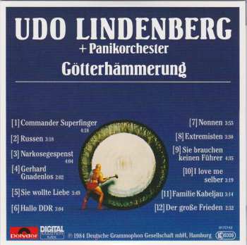 5CD/Doos Udo Lindenberg: 5 Original Albums