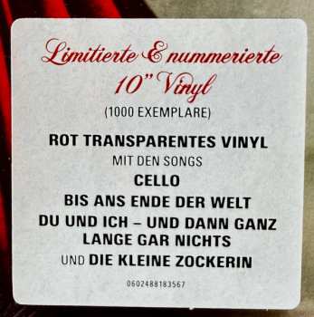 EP Udo Lindenberg: Cello CLR | LTD | NUM