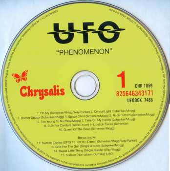 10CD/Doos UFO: The Complete Studio Albums 1974-1986