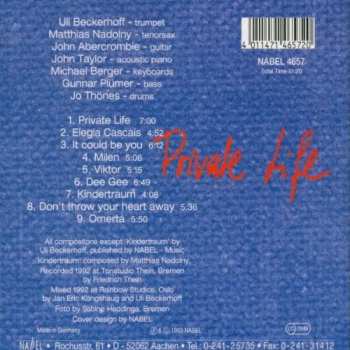 CD Uli Beckerhoff: Private Life