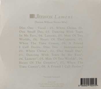 2CD Ultravox: Lament [Steven Wilson Stereo Mix] LTD | DIGI