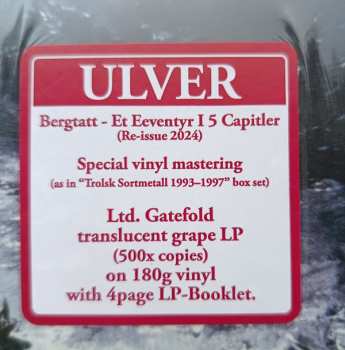 LP Ulver: Bergtatt - Et Eeventyr I 5 Capitler CLR | LTD