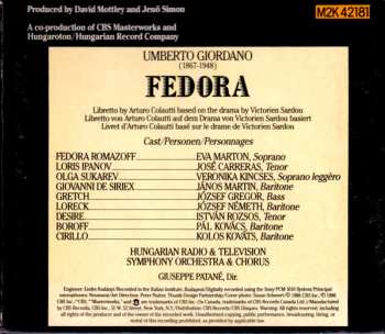 2CD/Doos José Carreras: Fedora