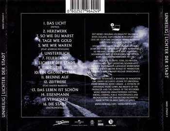 CD Unheilig: Lichter Der Stadt