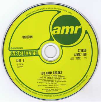 CD Unicorn: Too Many Crooks LTD